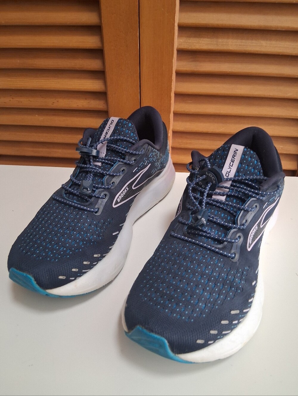 Brooks Glycerin 20 Navy Blue/ Lilac Women's Running Shoe * Size: 10 (Medium) - Picture 3 of 8